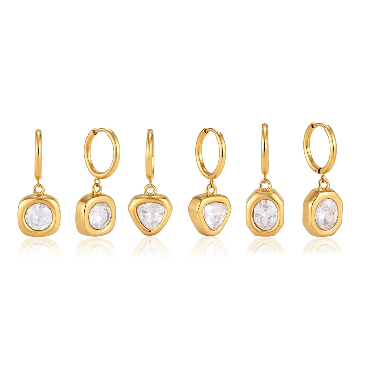 Cubic Zircon Pendant Earring