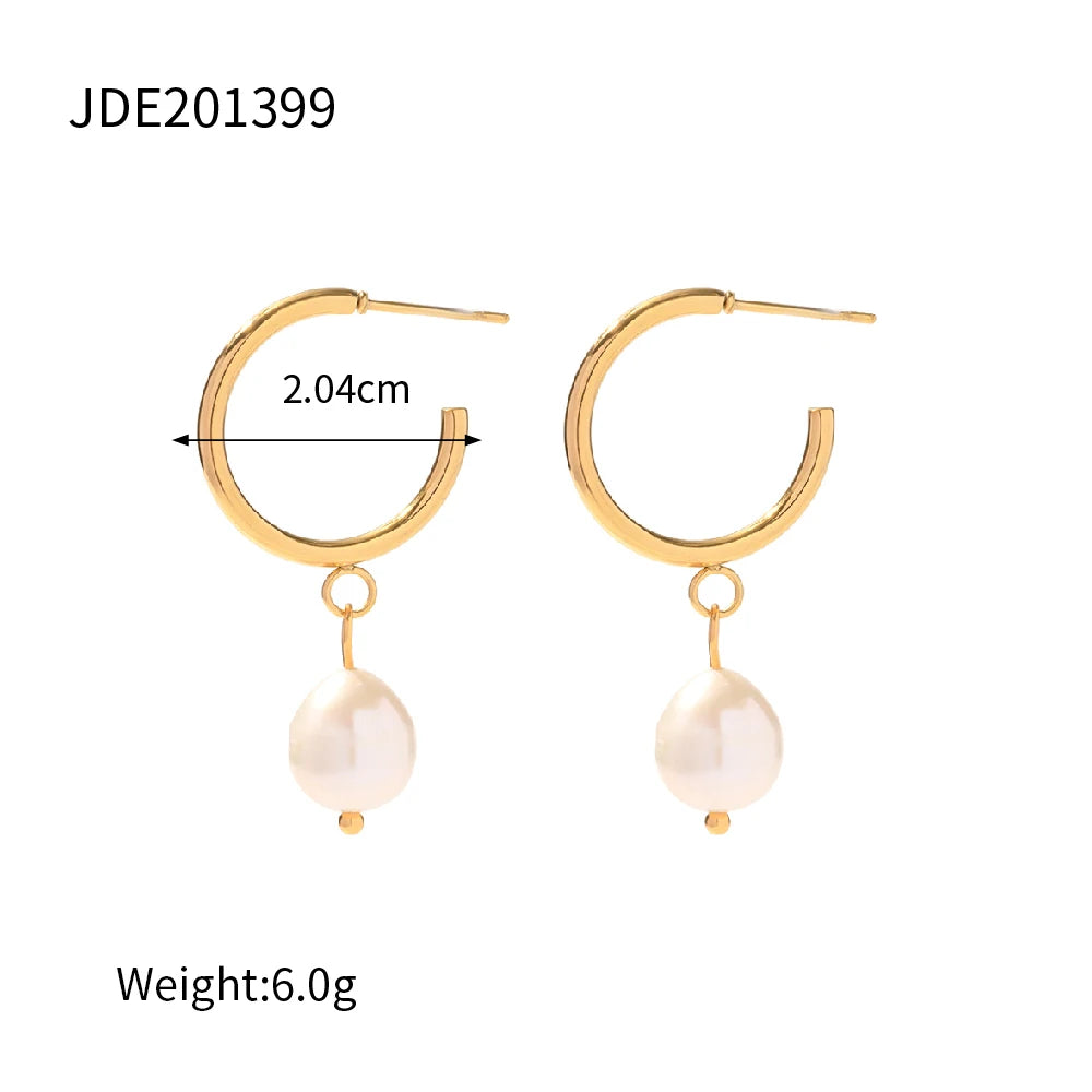 Elegant Freshwater Pearl Drop Earrings