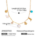Heart Flower Sun Fish Bee Turquoise Pendant Necklace