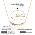 Delicate Colored Cubic Zircon Necklace