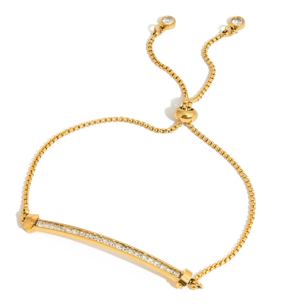 Iced Out Crystal Charm Bracelet