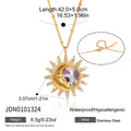 Colorful Shell Sun Pendant Necklace