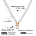 Sweet Colored Natural Stone Zircon Pendant Necklace