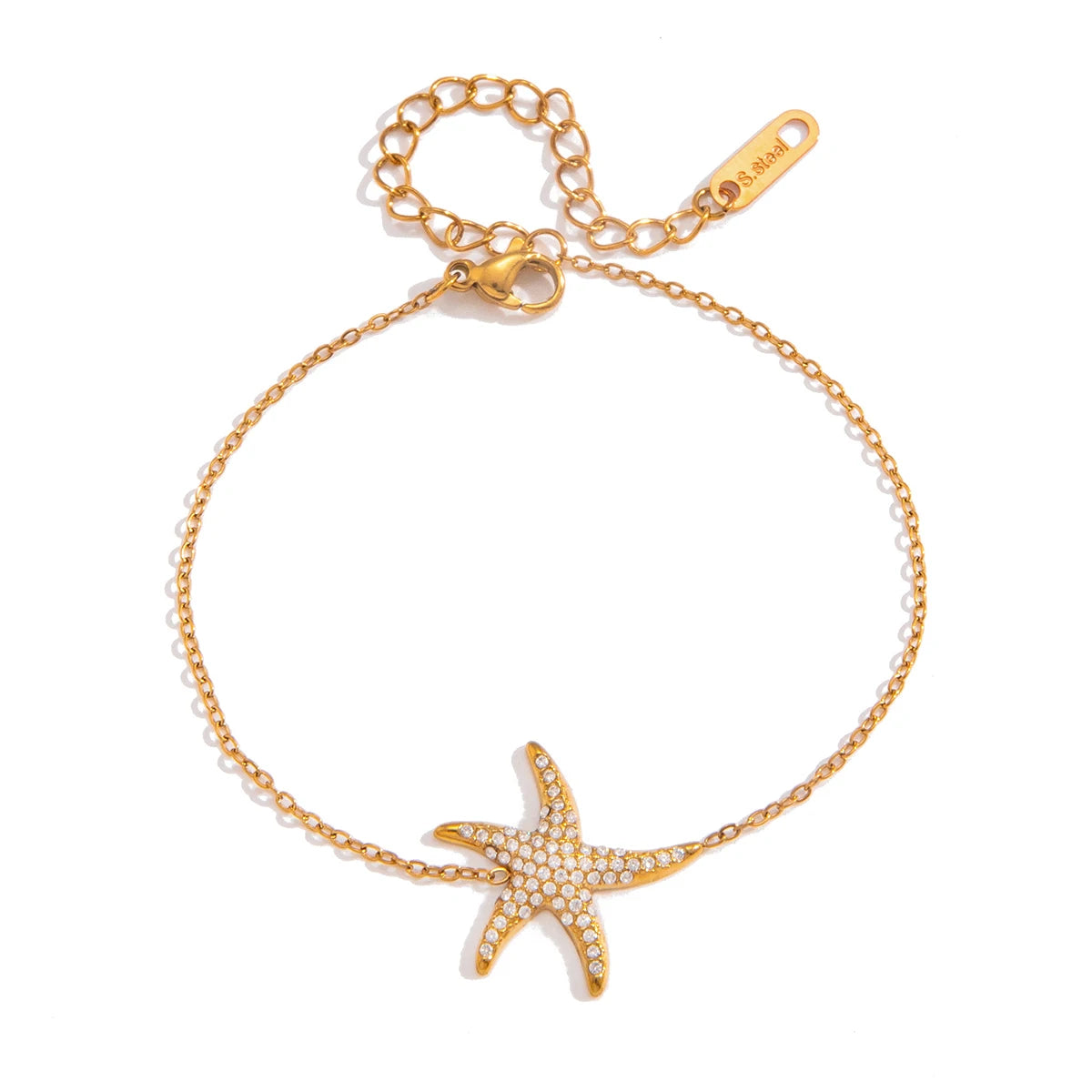 Full Crystal Starfish Bracelet