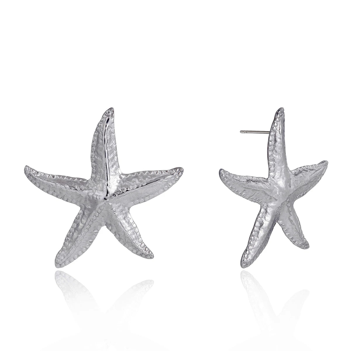 Big Starfish Stud Earrings