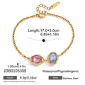 Trendy Colored Geometric Glass Bracelet