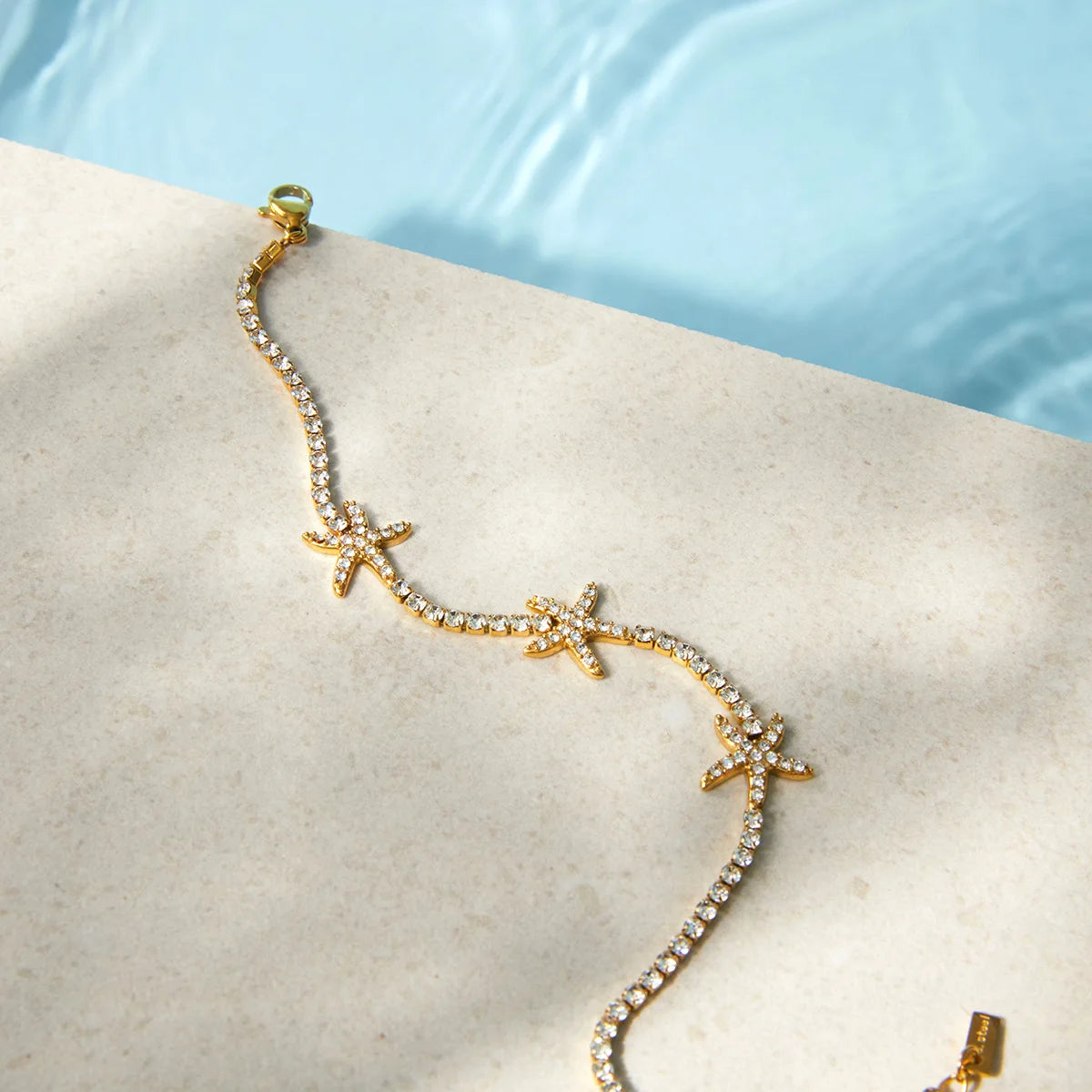 Zircon Starfish Tennis Chain Bracelet