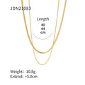 Double Layered Stainless Steel Necklace