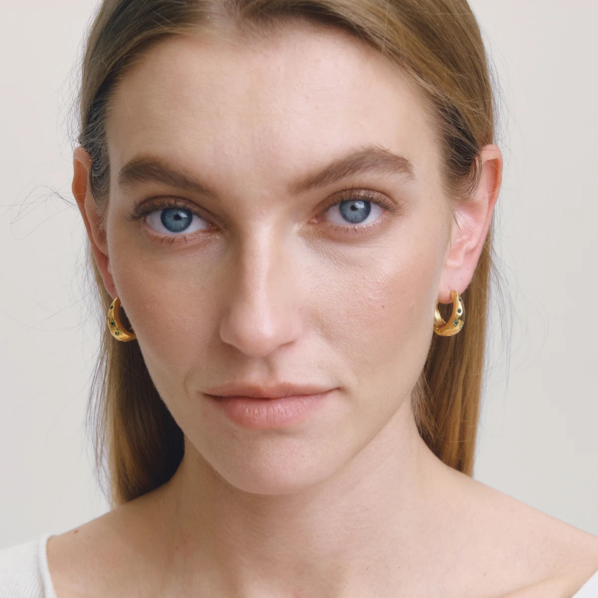 Delicate Crystal Clip Earrings