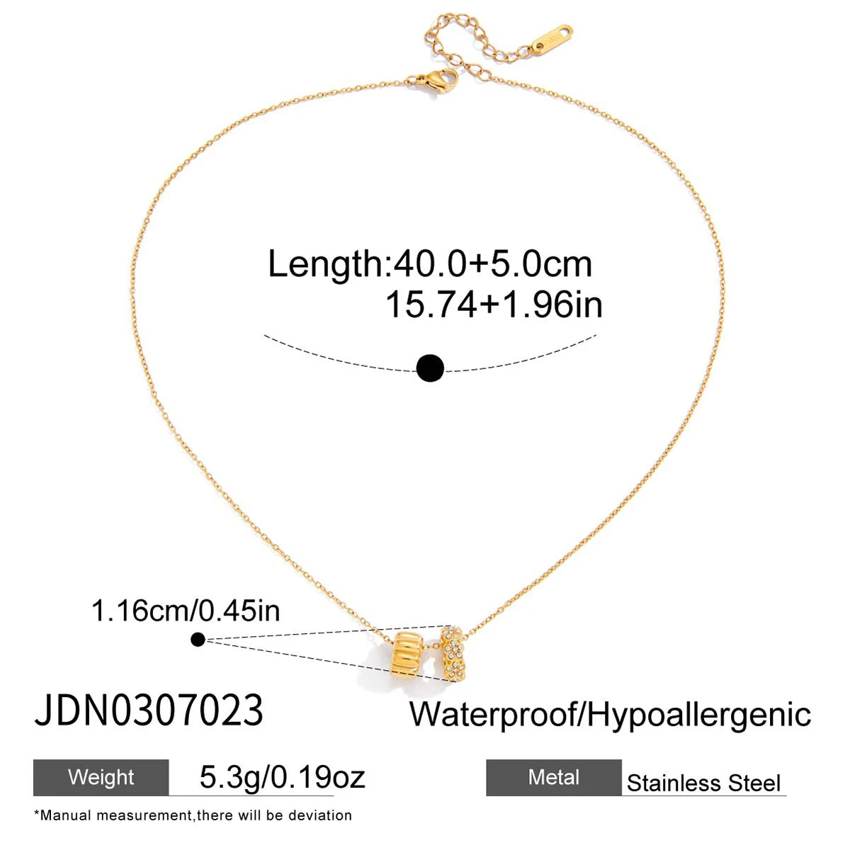 Classic Flower Crystal Beads Pendant Necklace