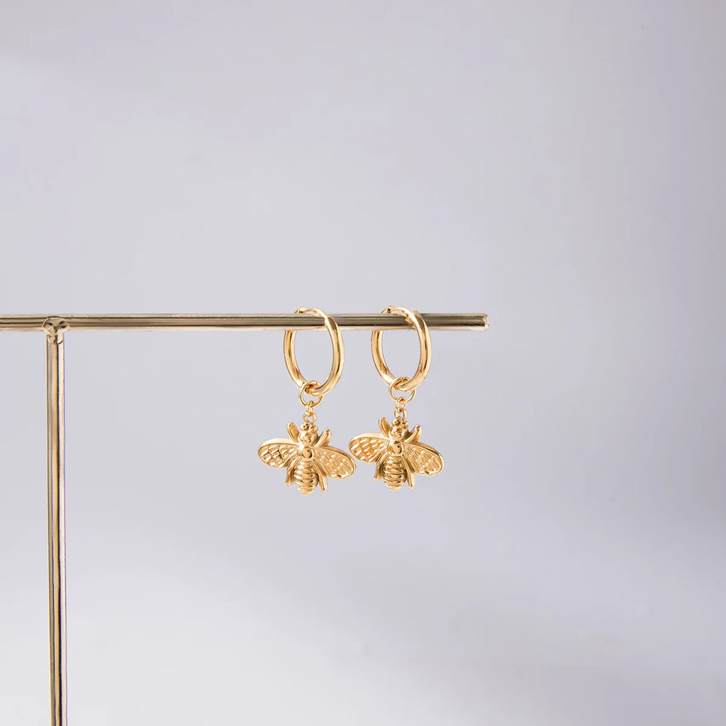 Cute Bee Drop Earrings