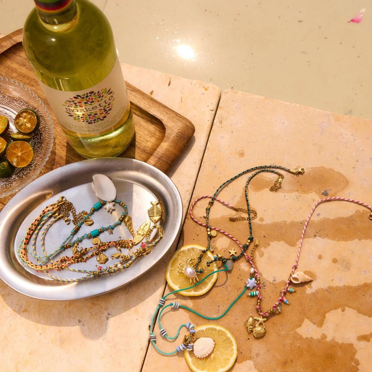 Color Rope Oceans Pendant Necklace