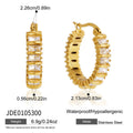 Zircon Hoop Earring