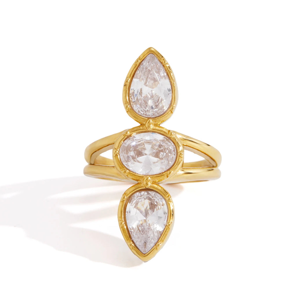 Geometric Zircon Rings