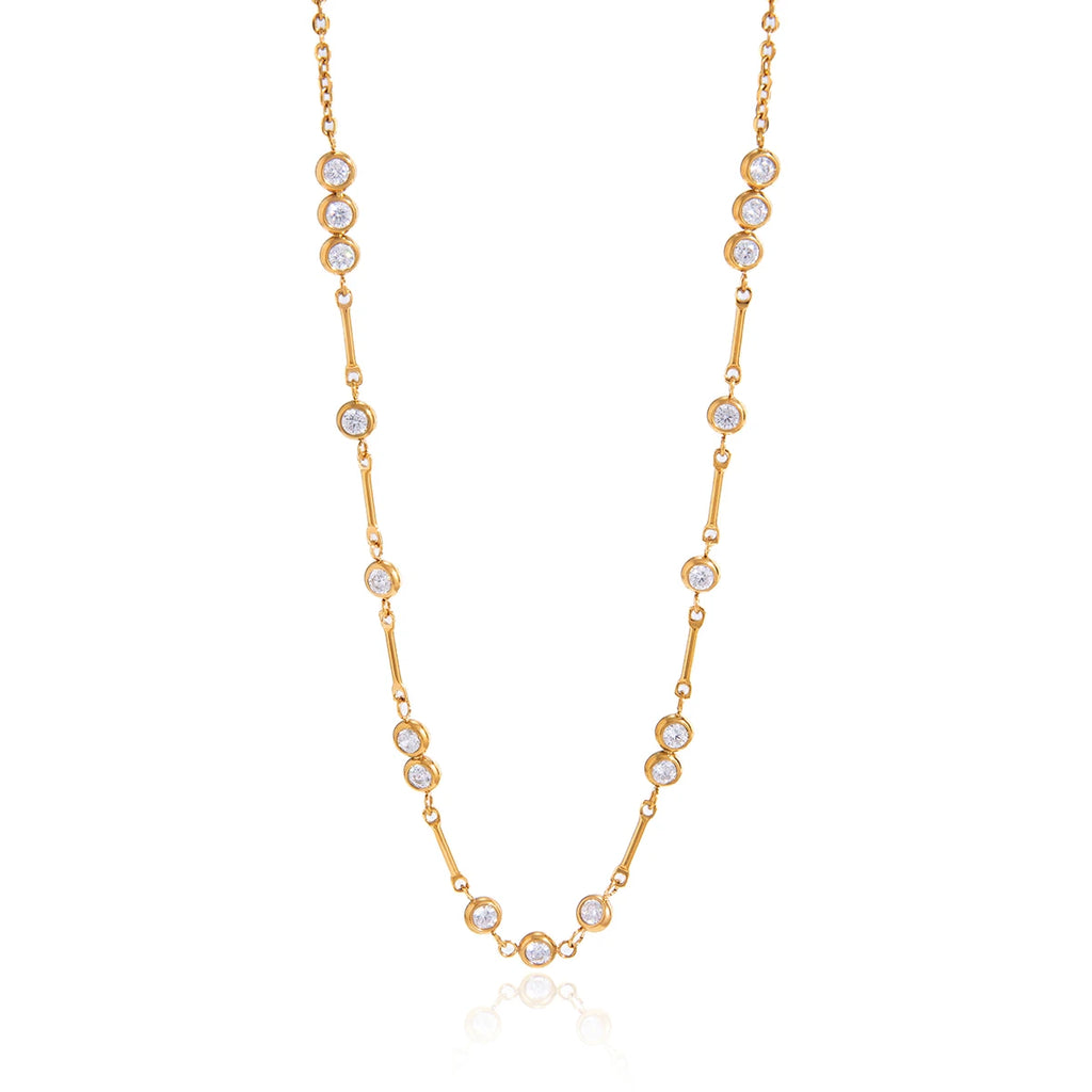 Elegant Round Zircon Necklace