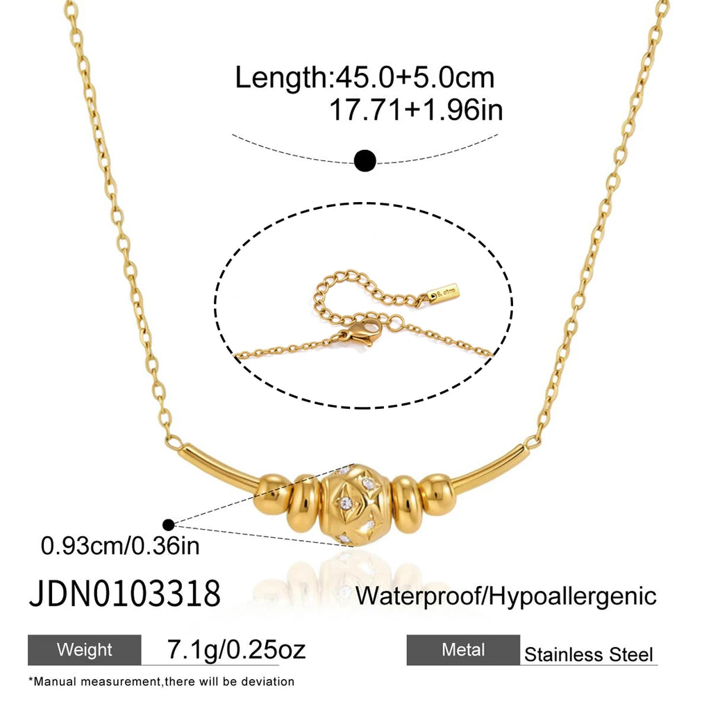 Zircon Star Pendant Necklace
