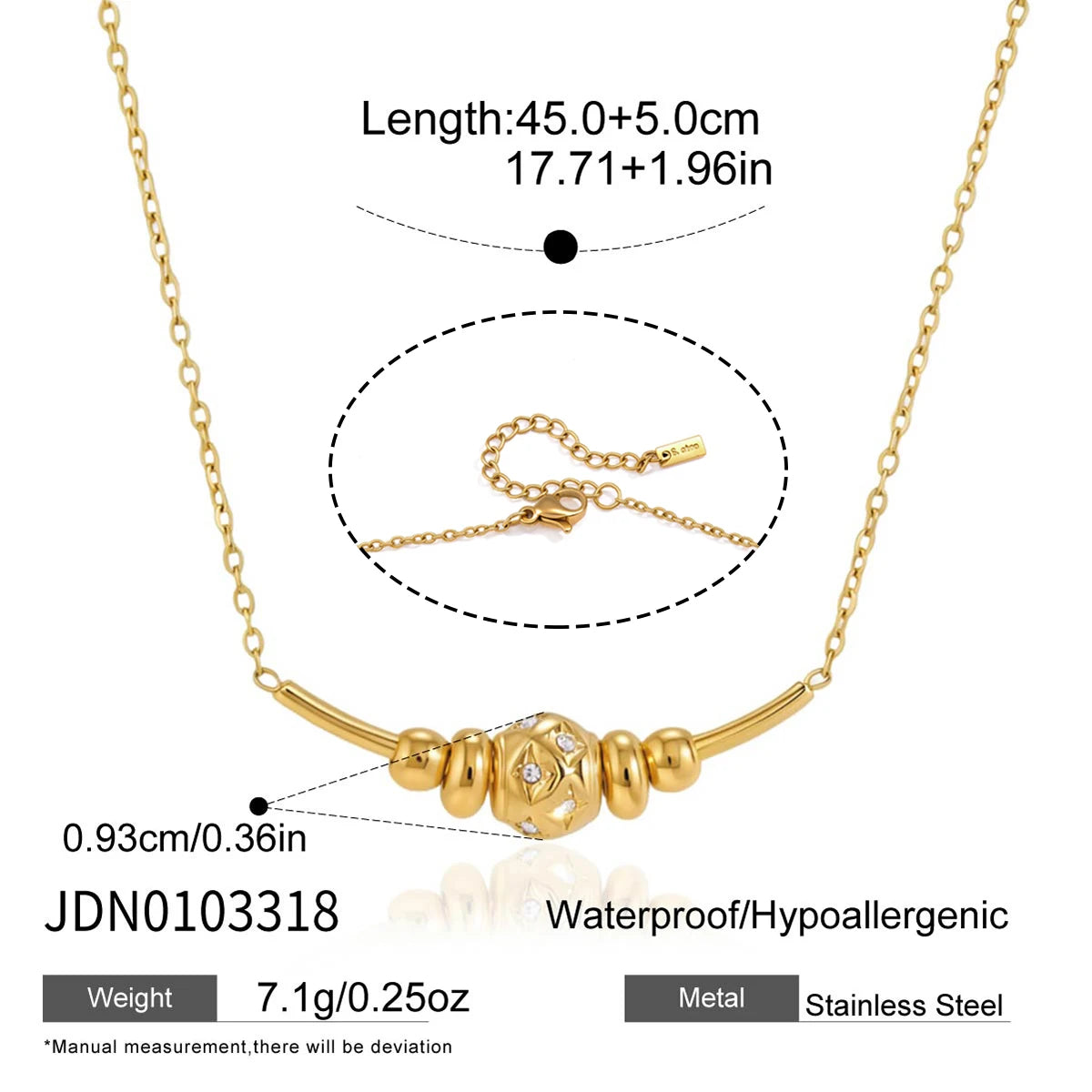 Zircon Star Pendant Necklace