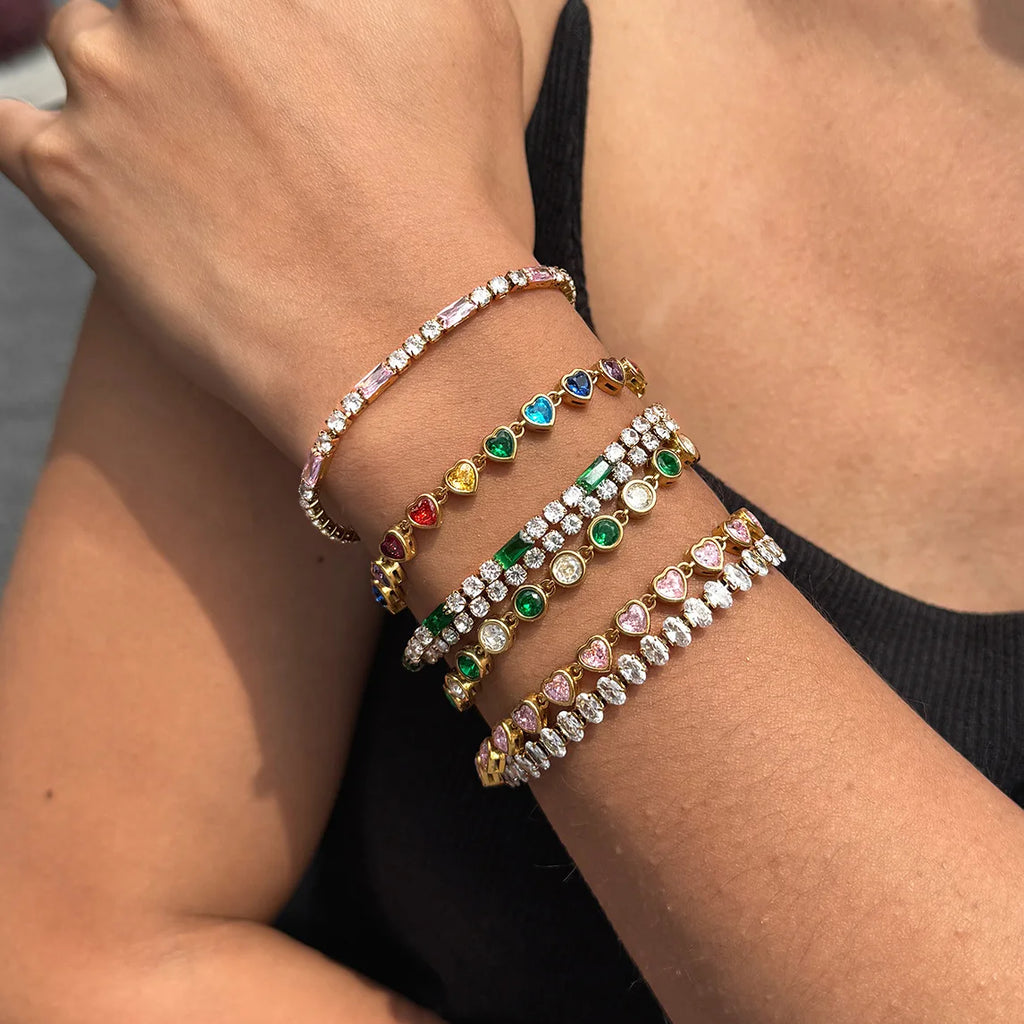 Luxury Multicolor Zircon Tennis Bracelet