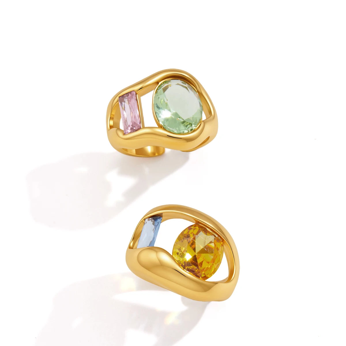 Sweet Colored Zircon Rings