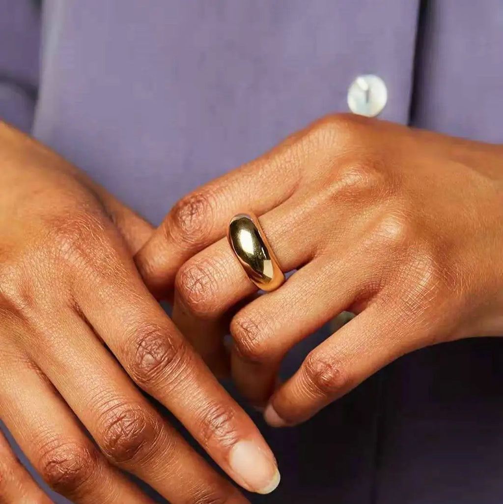 Stainless Steel Geometric Fashion Ring
