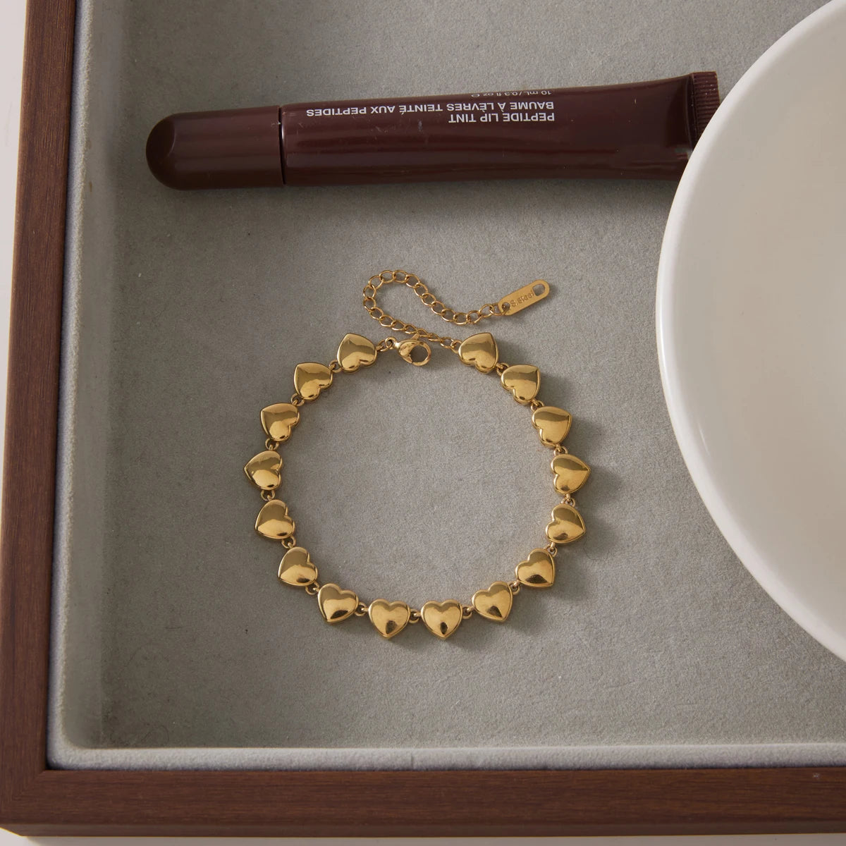 Heart Shape Stainless Steel Waterproof Bracelet