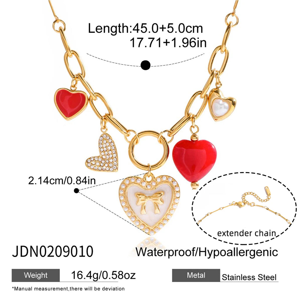 Romantic Heart Pendant Necklace