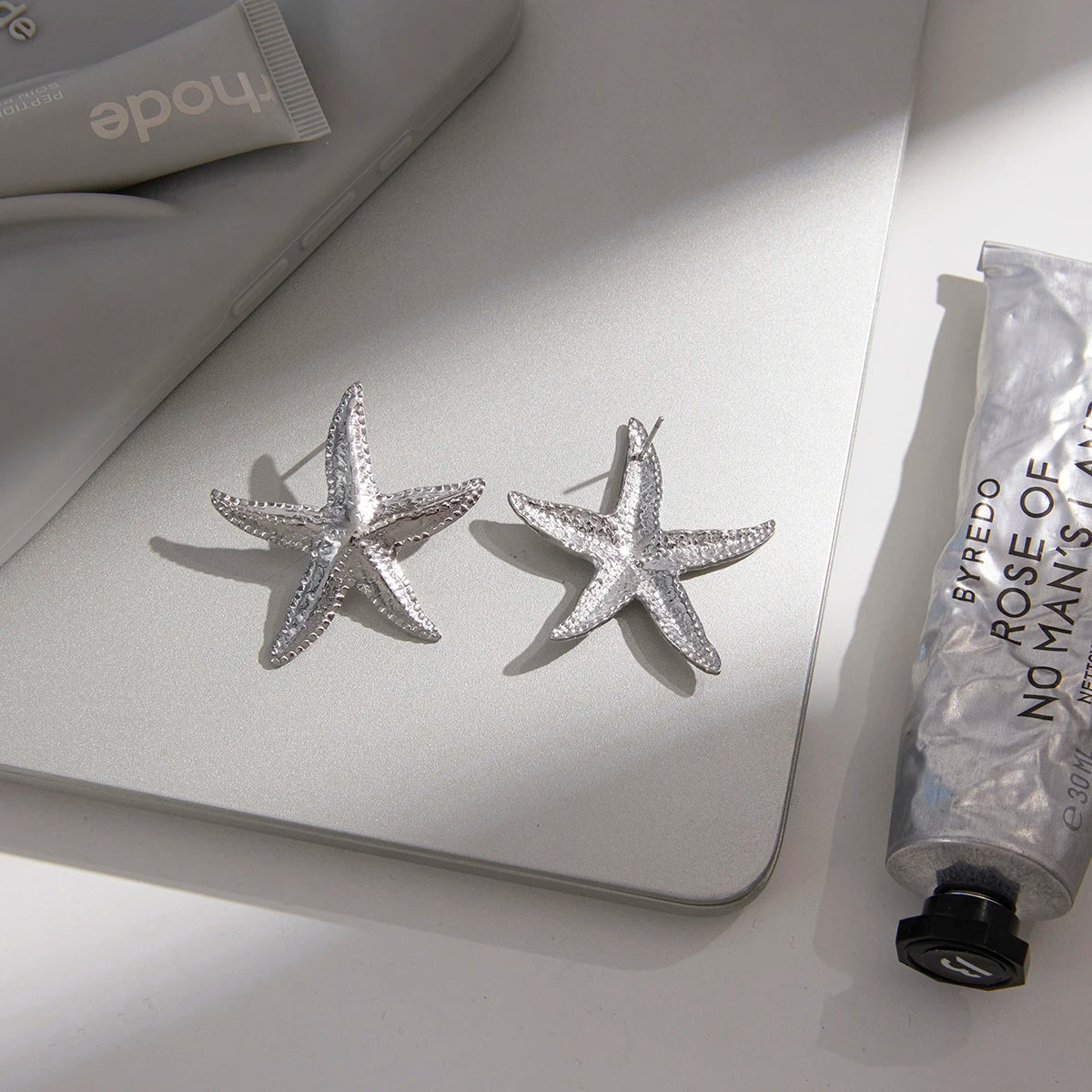 Big Starfish Stud Earrings