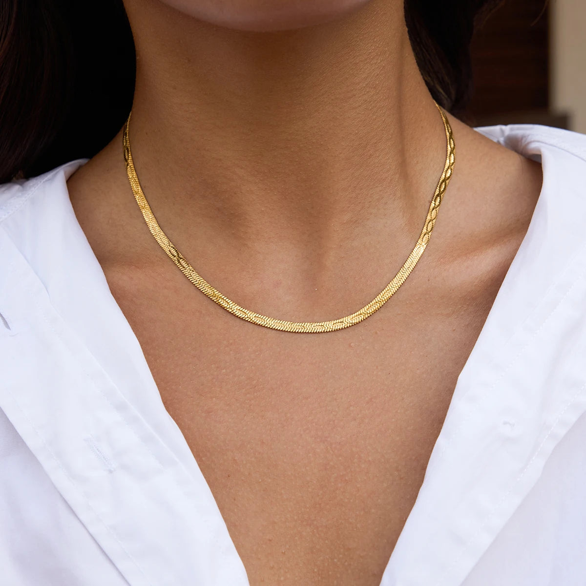 Minimalist Snake Chain Necklace