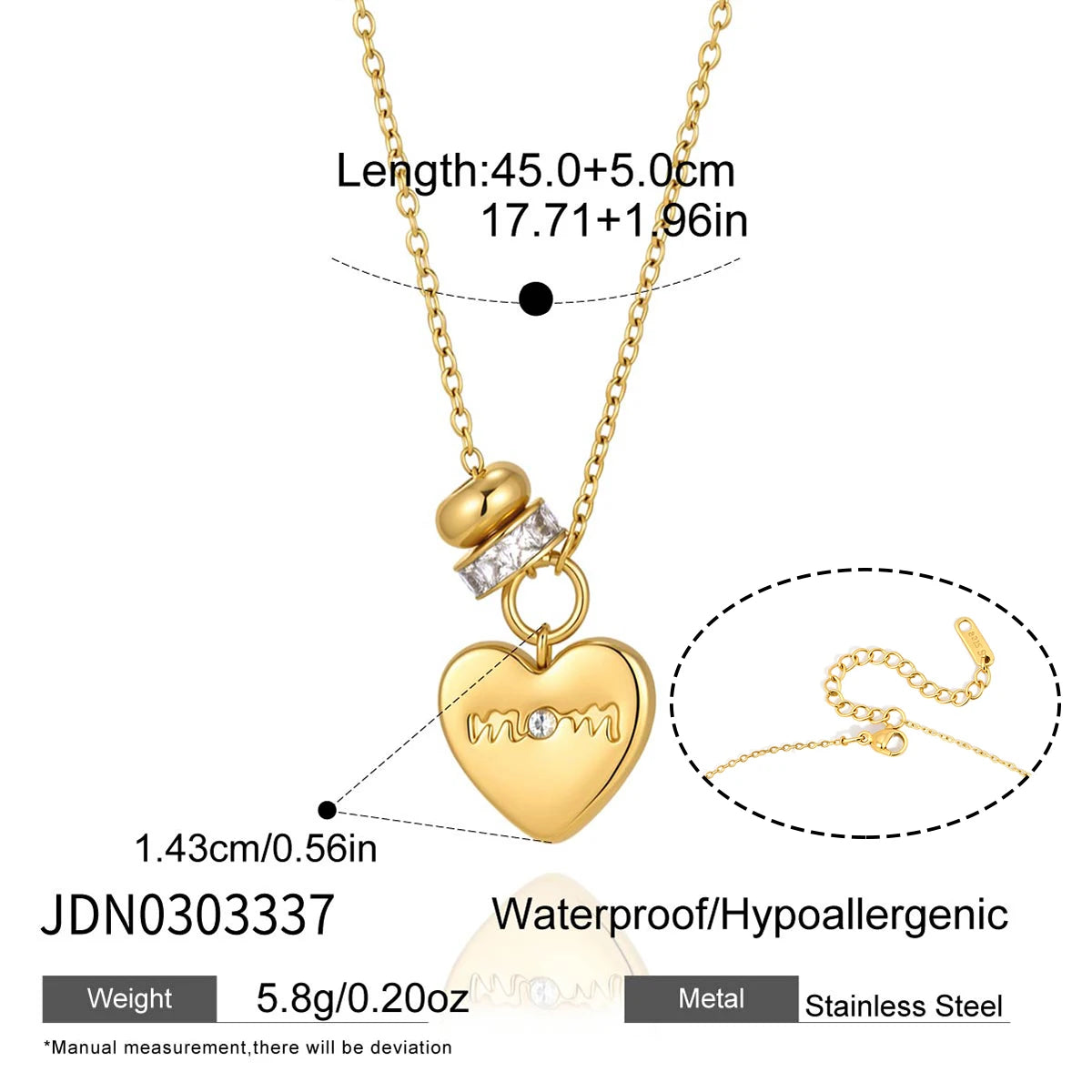 Classic Heart Pendant Necklace
