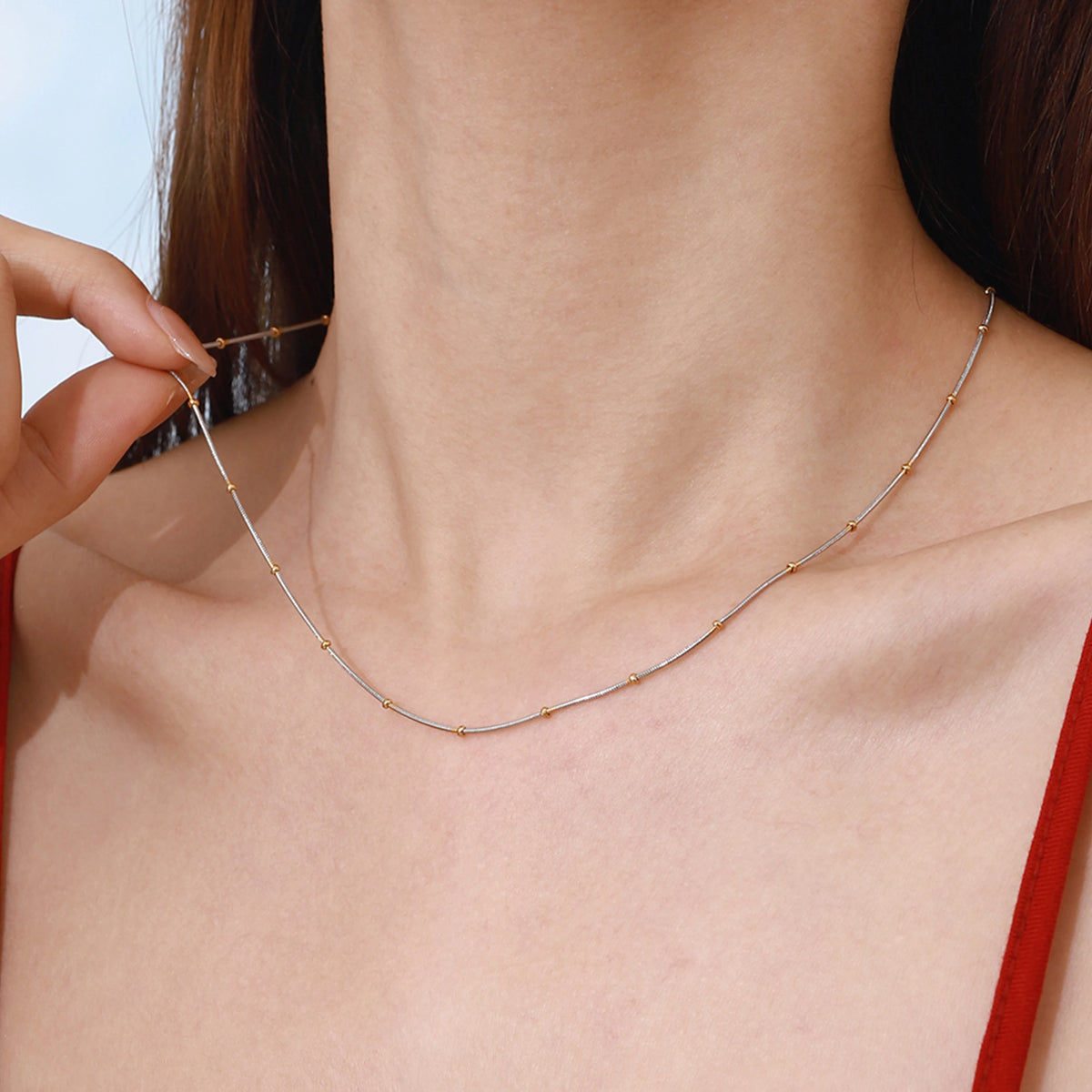 Versatile Beads Multi Layers Chain Necklace
