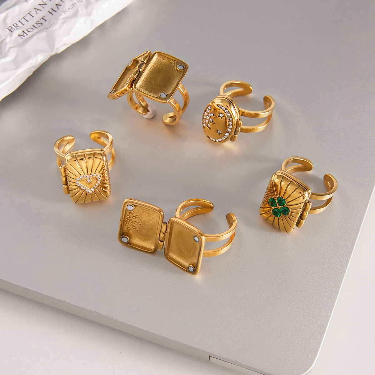Photo Frame Locket Ring