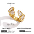 Oval Zircon Ring