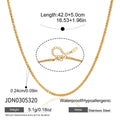 Zircon Stacked Charms Necklace