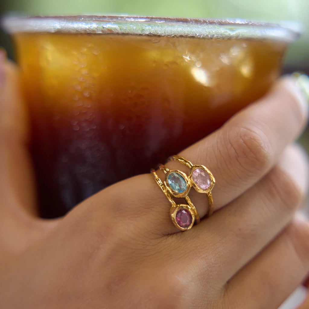 Colorful Zircon Rings