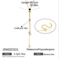 Water Drop Zircon Pendant Necklace