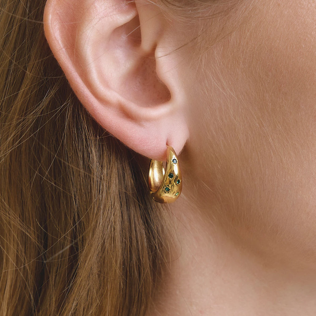 Delicate Crystal Clip Earrings