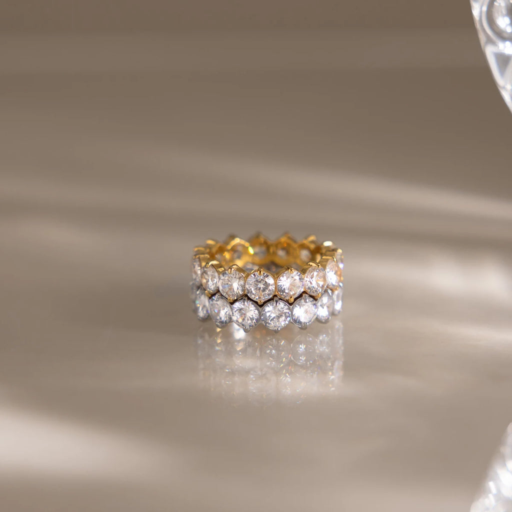 Full White Zircon Rings