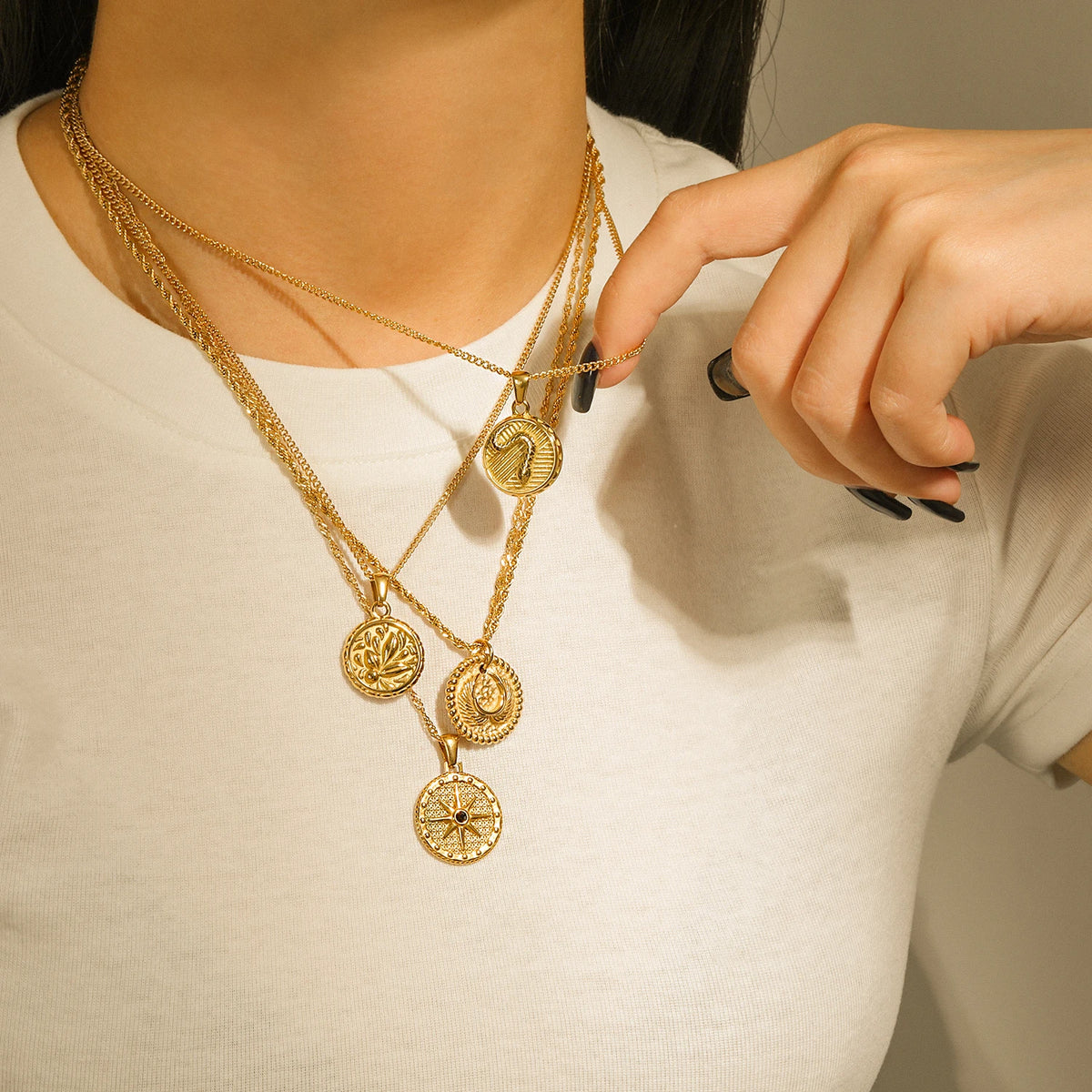 Coin Pendant Necklace