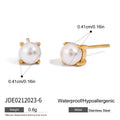 Freshwater Pearl Drop Hoop Earrings
