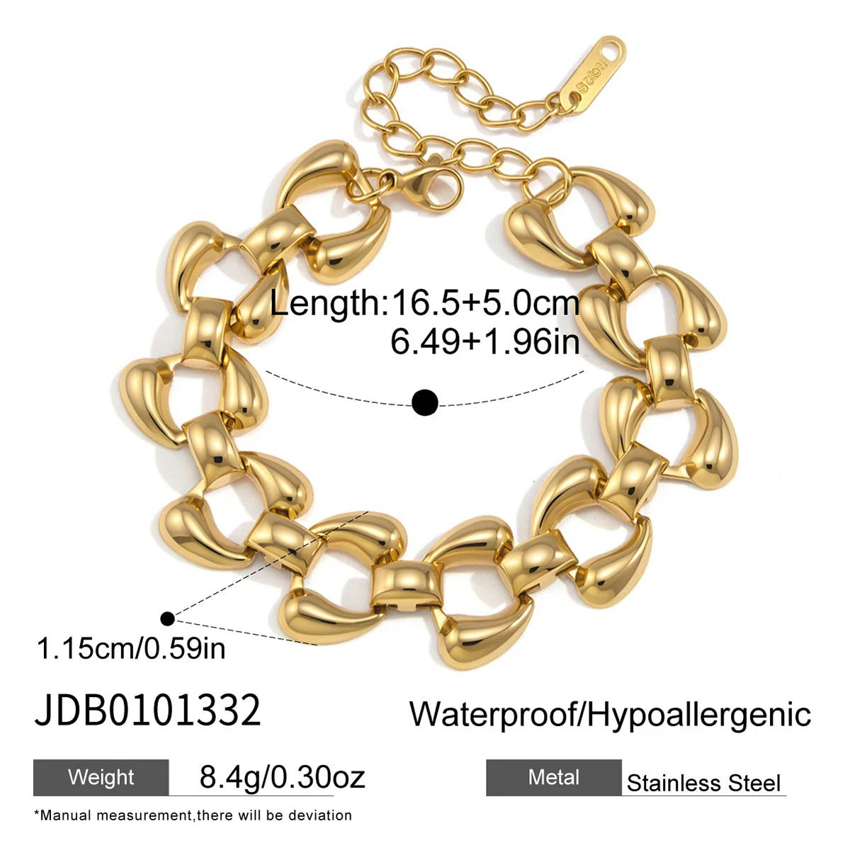 Chunky Chain Necklace And Bracelet Set