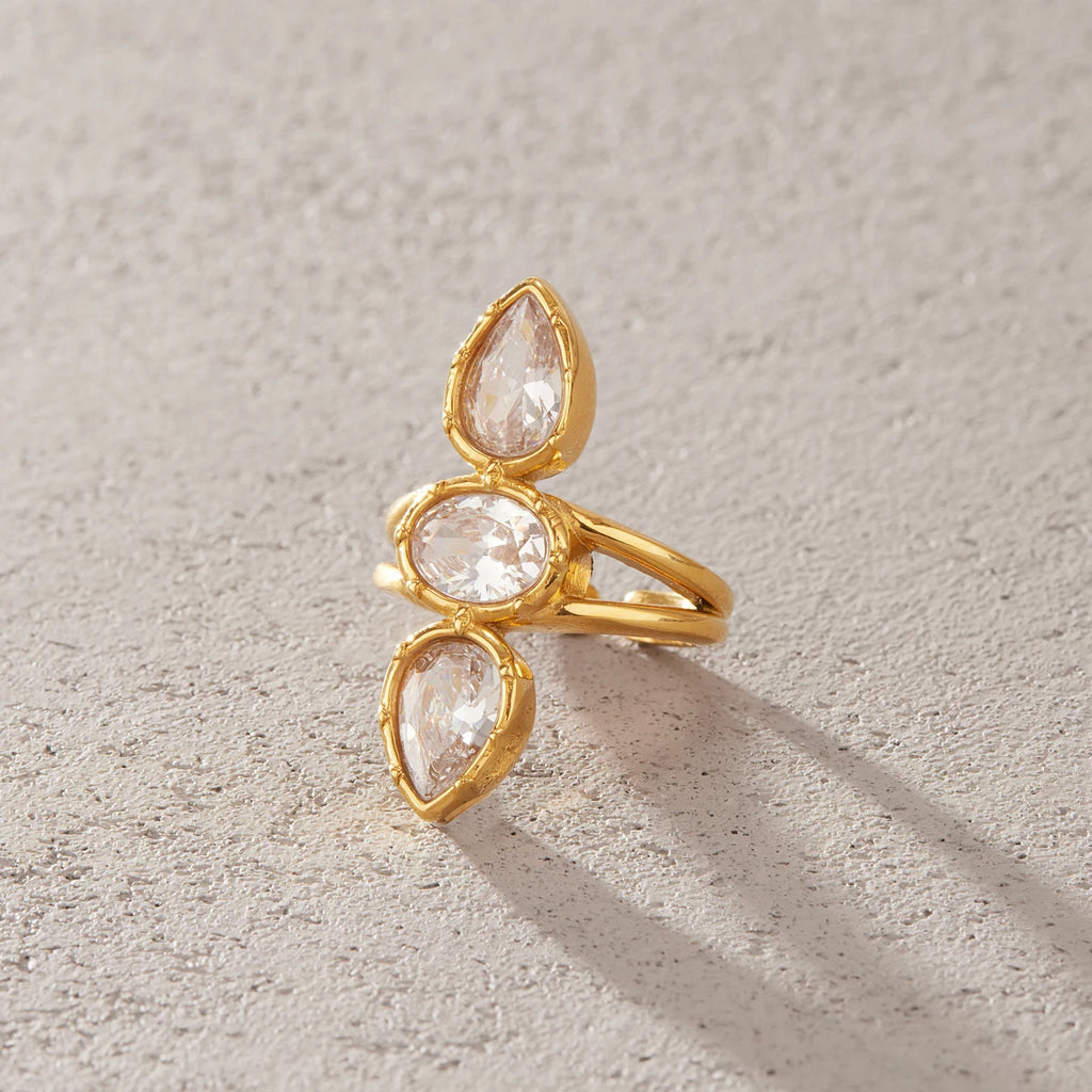 Geometric Zircon Rings
