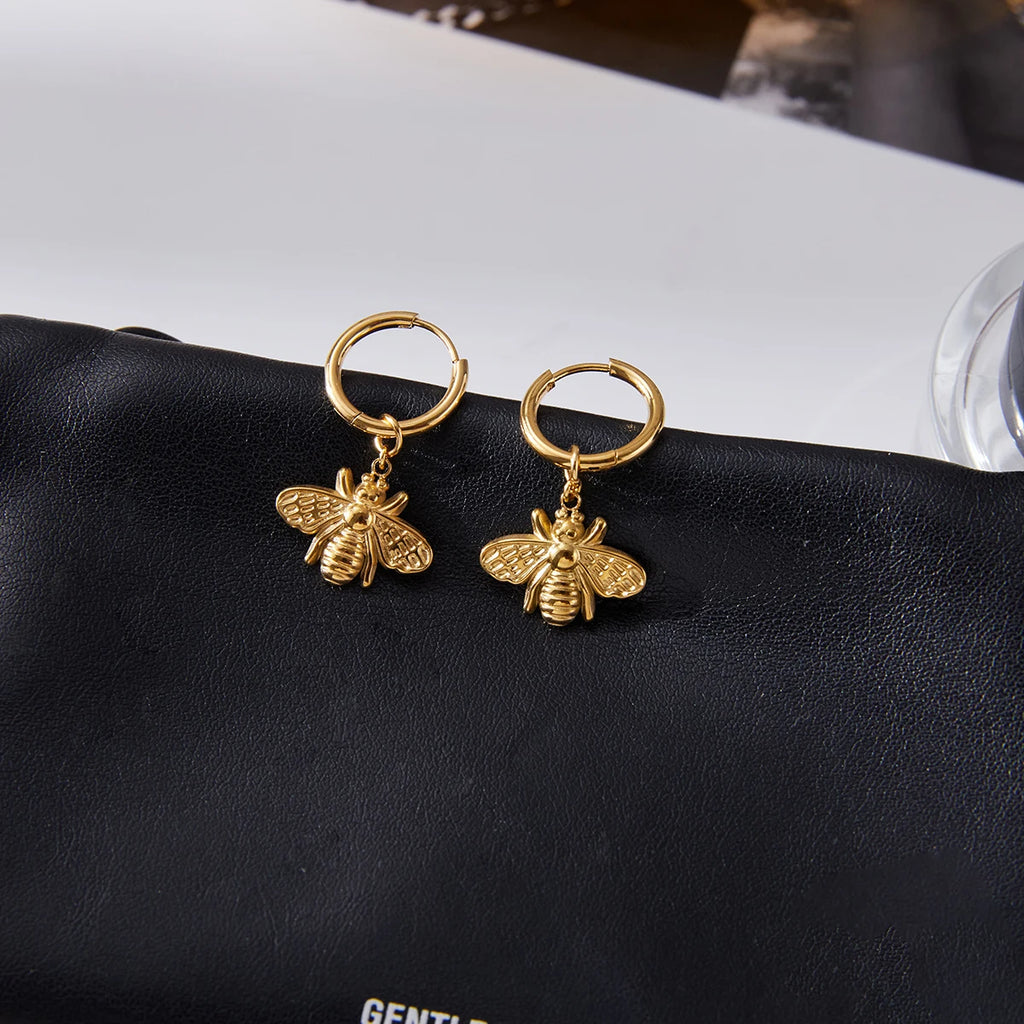 Cute Bee Drop Earrings