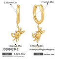 Creative Crab Shaped Pendant Zircon Drop Earrings