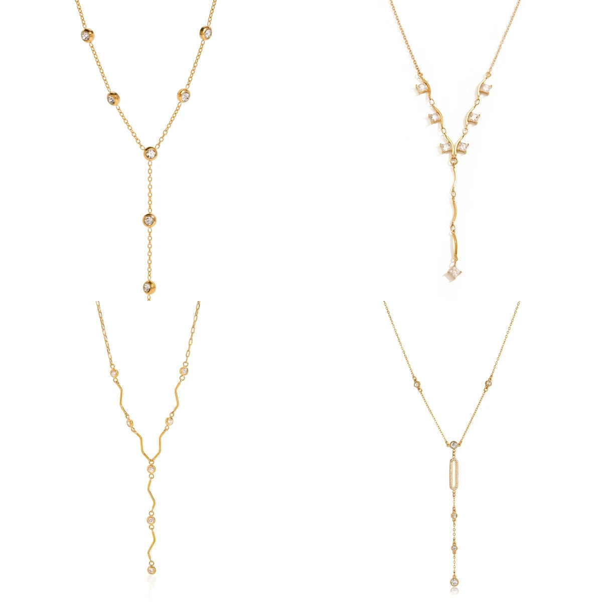 Minimalist Y Shape Chain Necklace