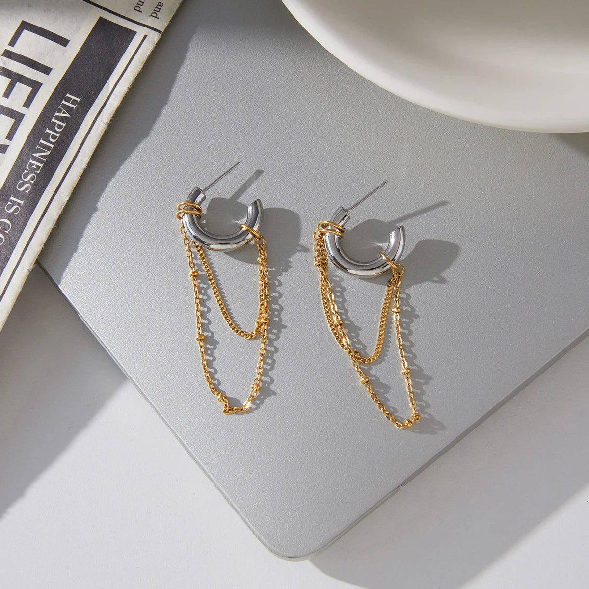 Minimalist Mixed Color Earrings