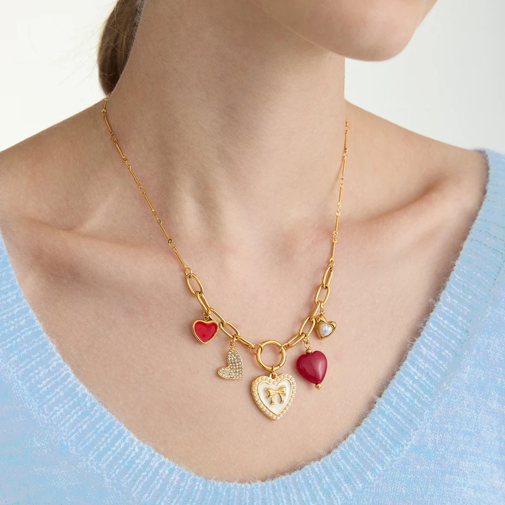 Romantic Heart Pendant Necklace