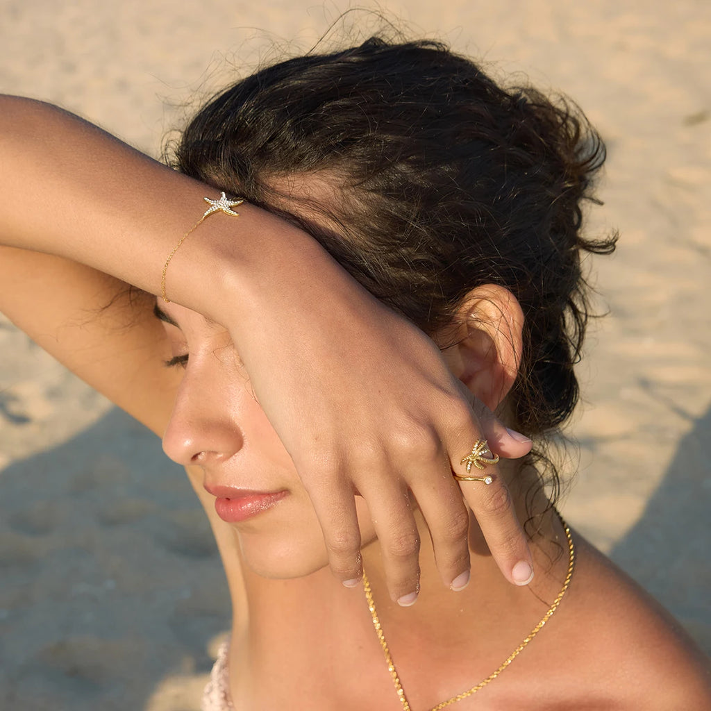 Full Crystal Starfish Bracelet