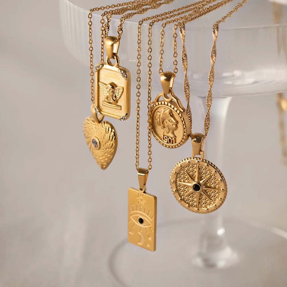 Coin Pendant Necklace