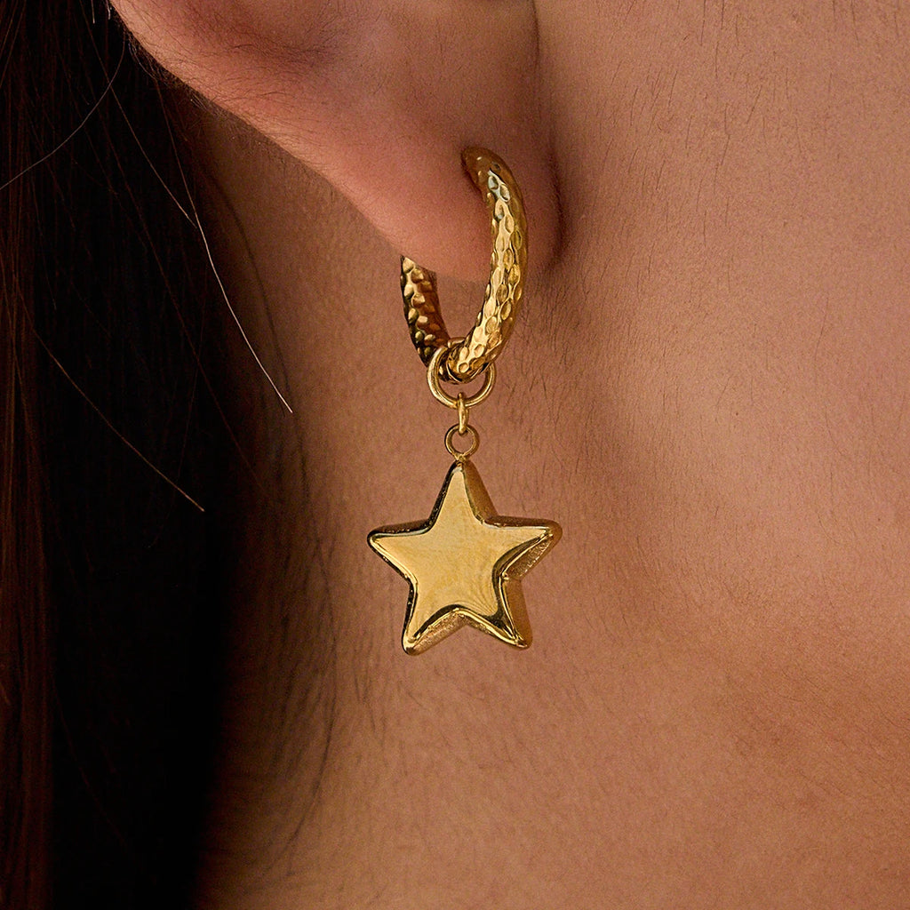 Freshwater Pearl Moon Earrings