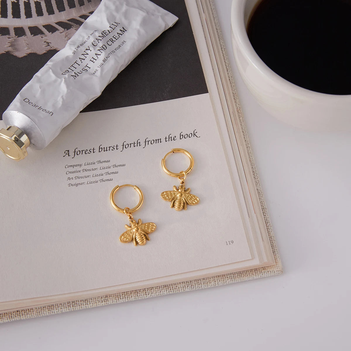 Cute Bee Drop Earrings